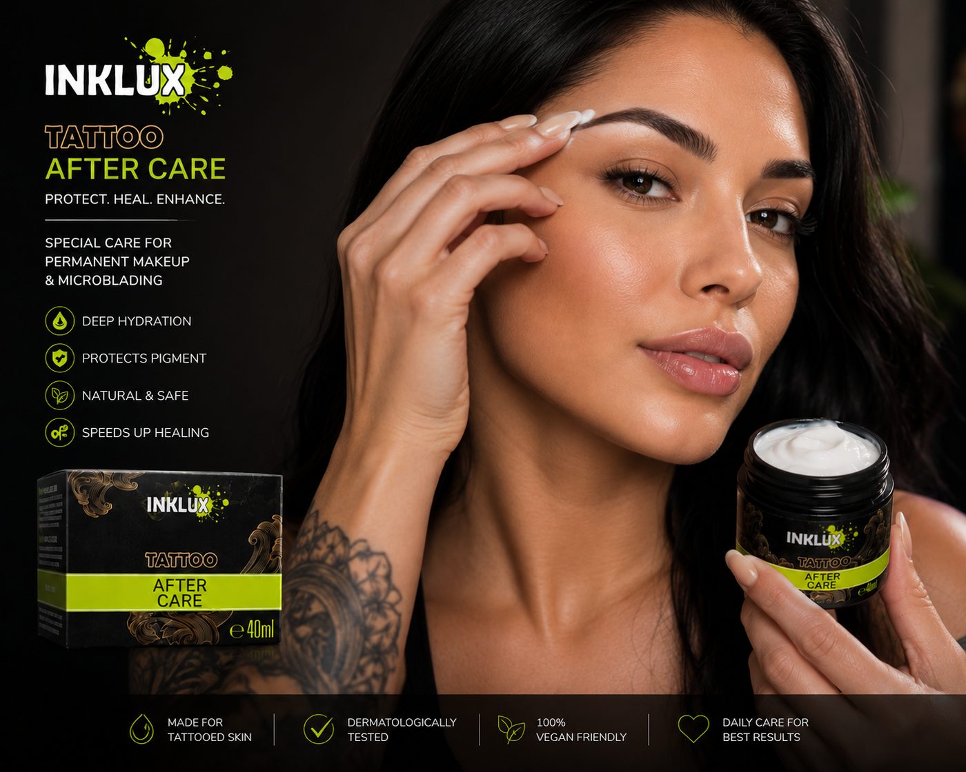 INKLUX After Care — специална грижа за перманентен грим и микроблейдинг