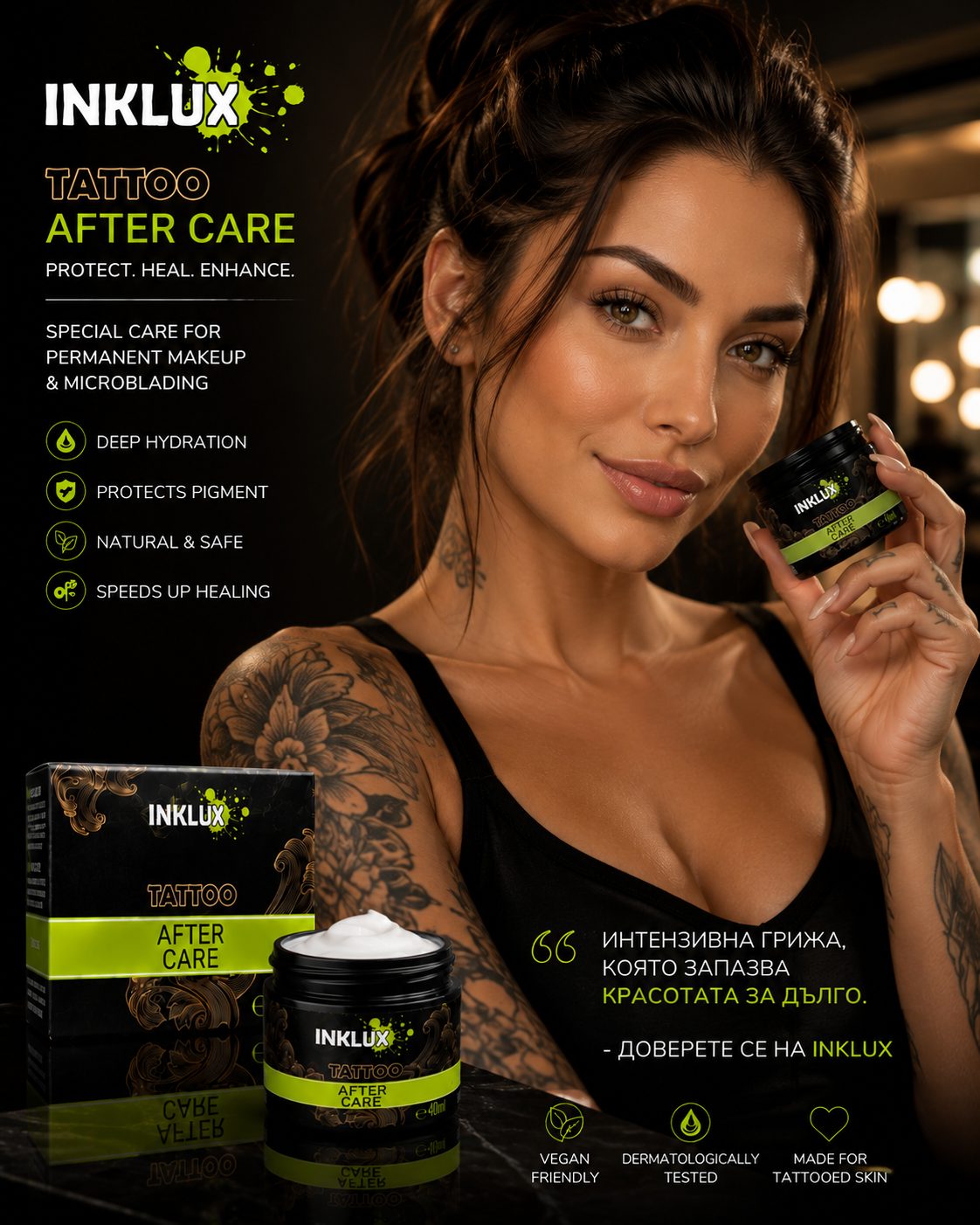 INKLUX After Care — интензивна грижа, която запазва красотата за дълго